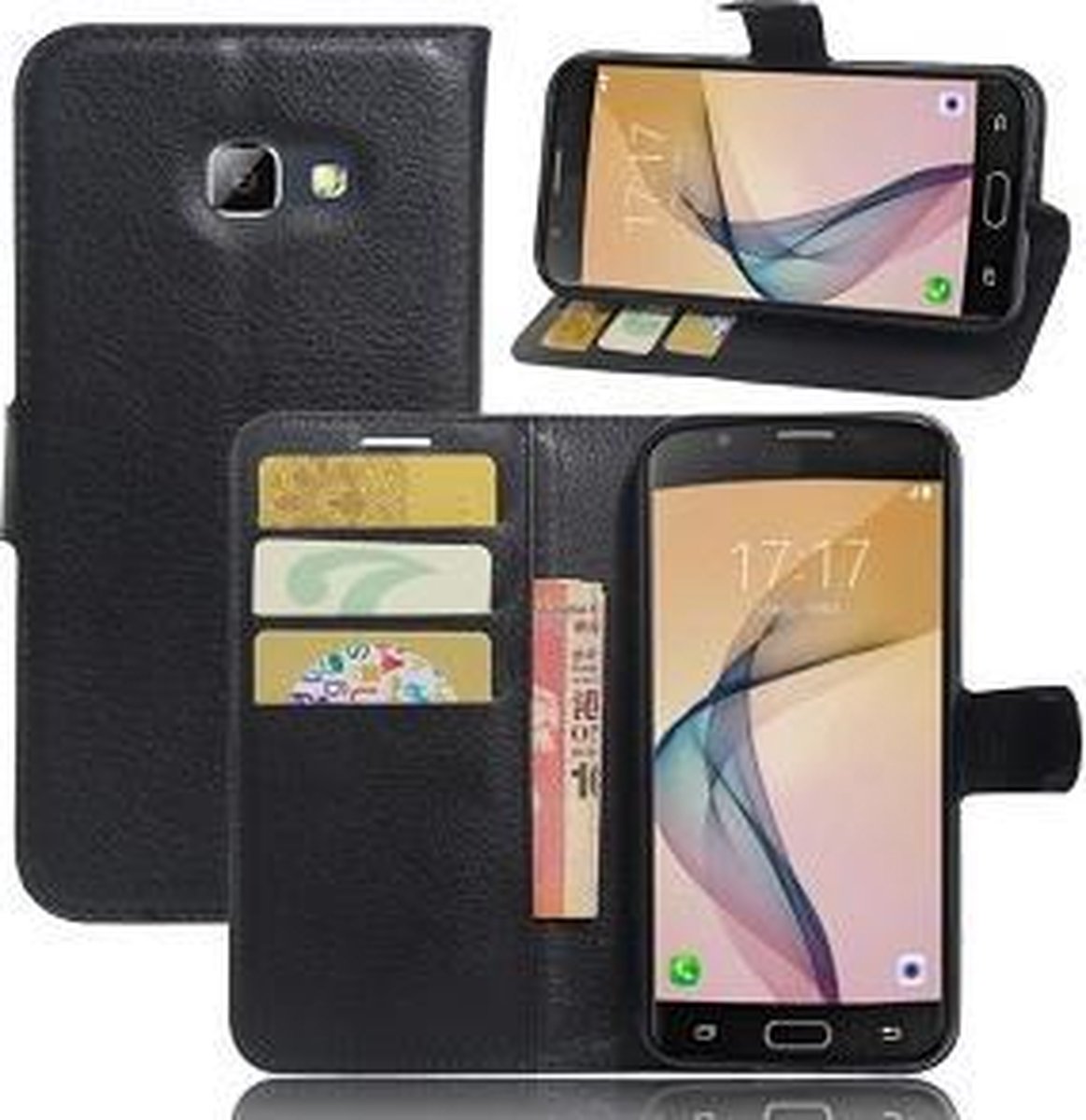 Samsung Galaxy A5 2017 Portemonnee Hoesje Case Zwart