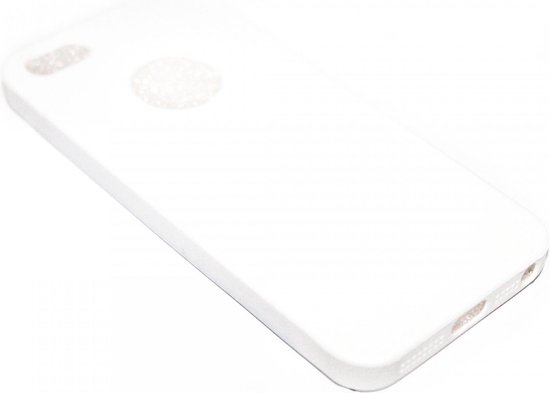 uitlokken graan hiërarchie Siliconen hoesje geschikt voor wit iPhone 5 / 5S / SE | bol.com