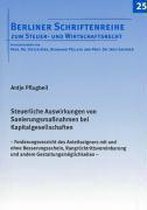 Steuerliche Auswirkungen von Sanierungsmassnahmen bei Kapitalgesellschaften