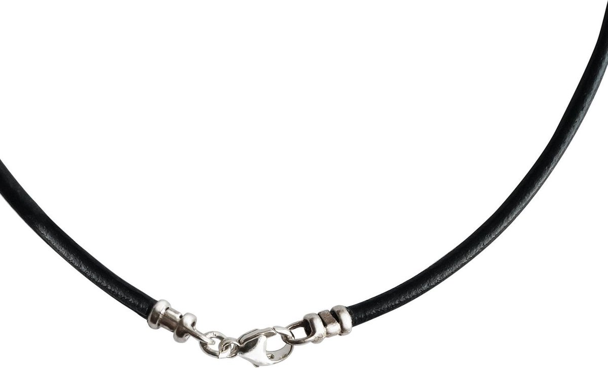 AuBor ®. Leren ketting. 3mm × 40cm