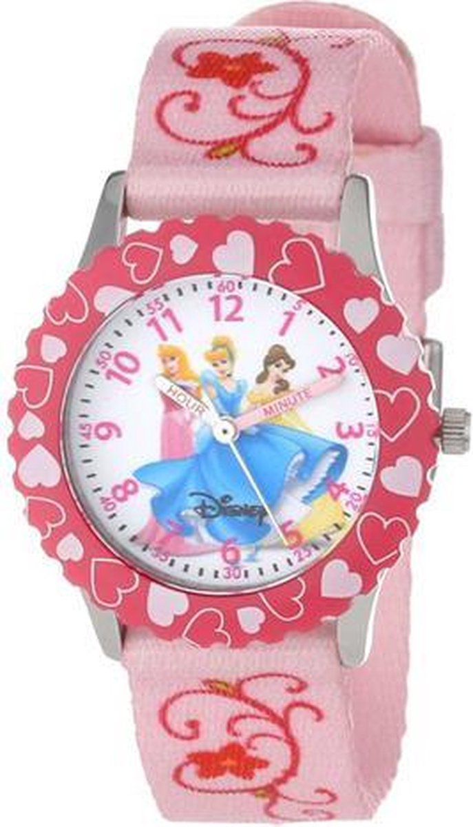 Disney Horloge Prinsessen Princess Roze Kinderhorloge bol