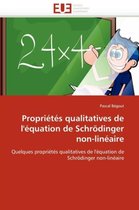 Propriétés qualitatives de l'équation de Schrödinger non-linéaire