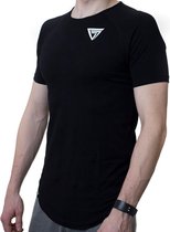 Gymlethics Raglan #1 Black - Small logo - Sportshirt