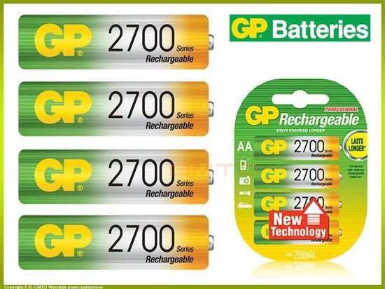 Fotoelektrisch Aanpassingsvermogen Peer GP AA Oplaadbare Batterijen | 2700 mah | bol.com