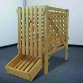 Houten aardappelrek