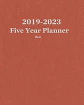 2019-2023 Five Year Planner Red 8x10