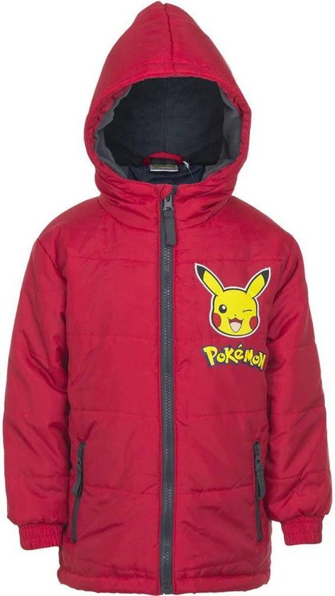 Norm opraken Geen Pokémon Kinder Winterjas - Pikachu (Rood) - Maat 114cm / 6 jaar | bol.com