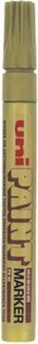 Uni Paint Marker PX-20 Goud - Verfstift - Marker Op Olie Basis - Markeerstift Goud - Markeerstift Voor Metaal Kunststof Hout Etc - Permanent Marker