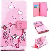 iCarer Bear wallet case hoesje Sony Xperia X