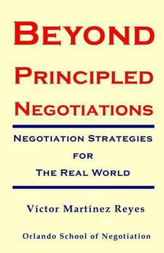 Beyond Principled Negotiations - cover