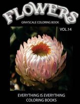 Flowers, the Grayscale Coloring Book Vol.14