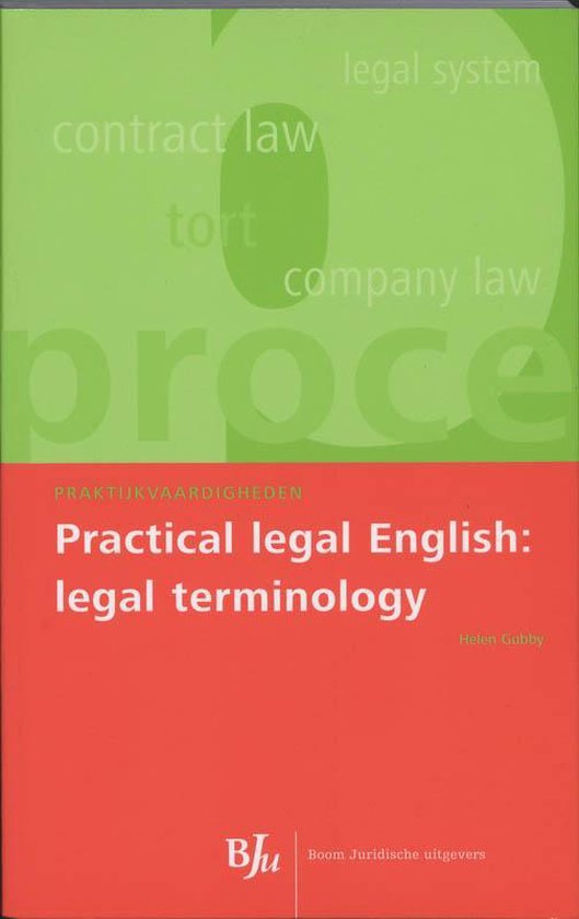 Cover van het boek 'Practical legal English / druk 1' van H. Gubby