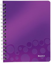 Carnet Leitz WOW - A5 - Doublé - Relié - Couverture PP - Violet