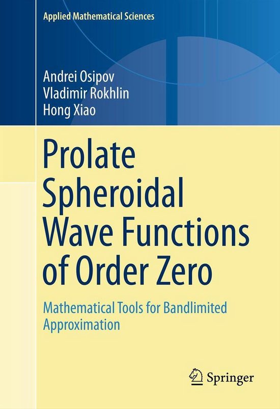 Mathematics and Statistics (R0) - Prolate Spheroidal Wave Fu ... - cover