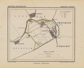 Historische kaart, plattegrond van gemeente Asperen in Zuid Holland uit 1867 door Kuyper van Kaartcadeau.com
