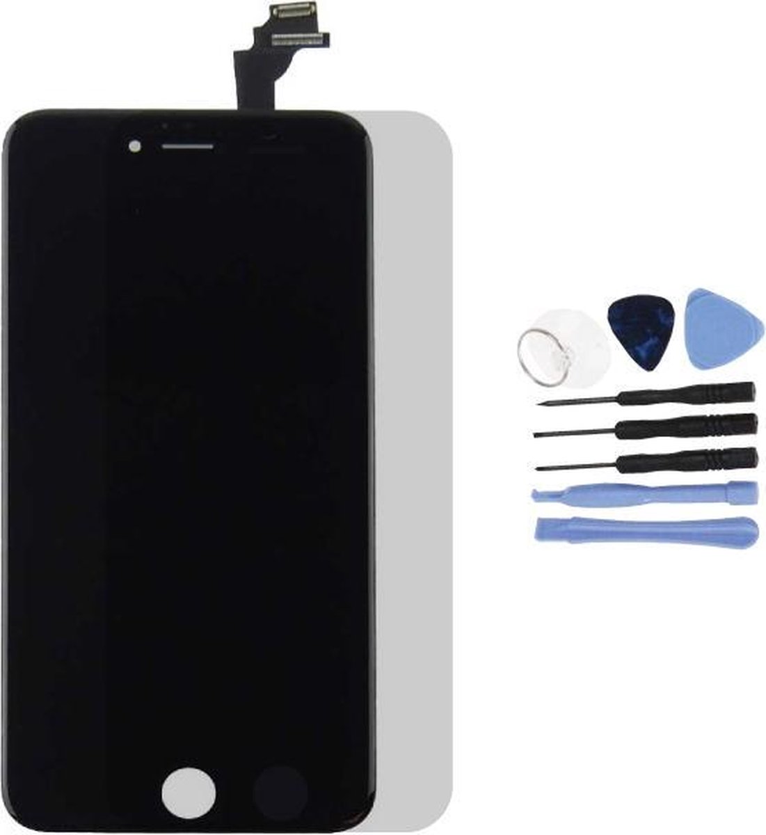 Voor Apple iPhone 6S Plus - A+ LCD scherm Zwart + Tools & Screenguard
