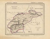 Historische kaart, plattegrond van gemeente Sint Geertruid in Limburg uit 1867 door Kuyper van Kaartcadeau.com