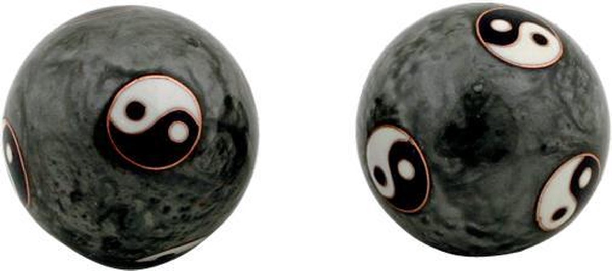 Goedkoopste Meridiaankogels Yin Yang Tai Chi grijs - 4 cm