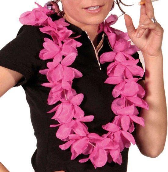 Behoefte aan vasthouden kwartaal Bloemenketting - Hawaii - Roze | bol.com
