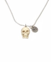 Heaven Eleven - RVS - skull van handgemaakt hertegewei - 74cm