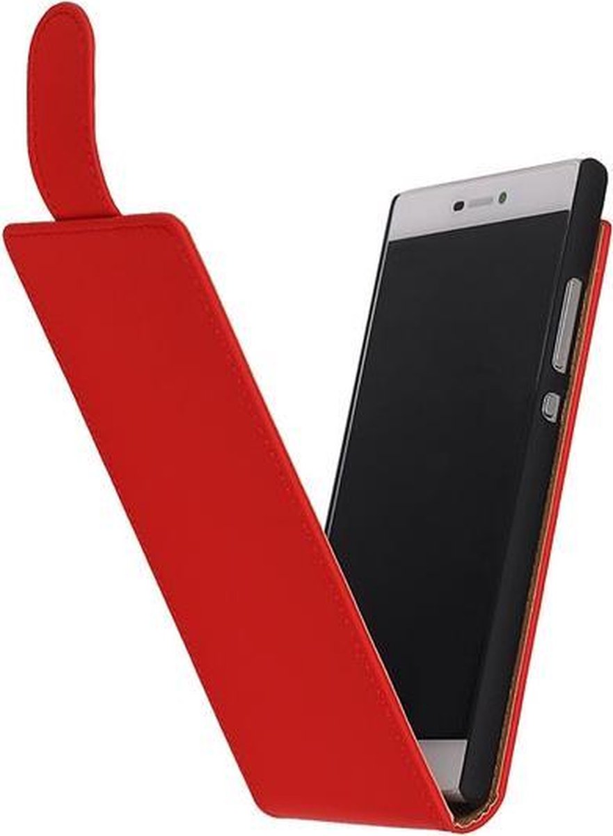 Classic Rood Samsung Galaxy S4 Flip Case Hoesje