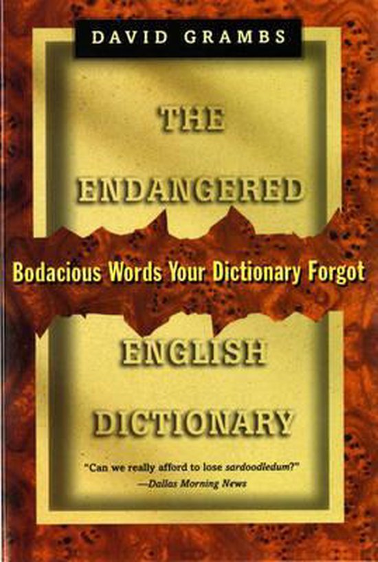 Endangered English Dictionary 9780393316063 David Grambs Boeken