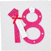 Carte de voeux Glamour 18 Happy Birthday Pink