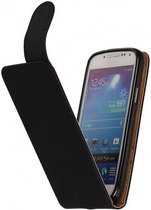 TPU Classic Flip Hoes - Hoesje Geschikt voor Samsung Galaxy S4 mini i9190 Zwart