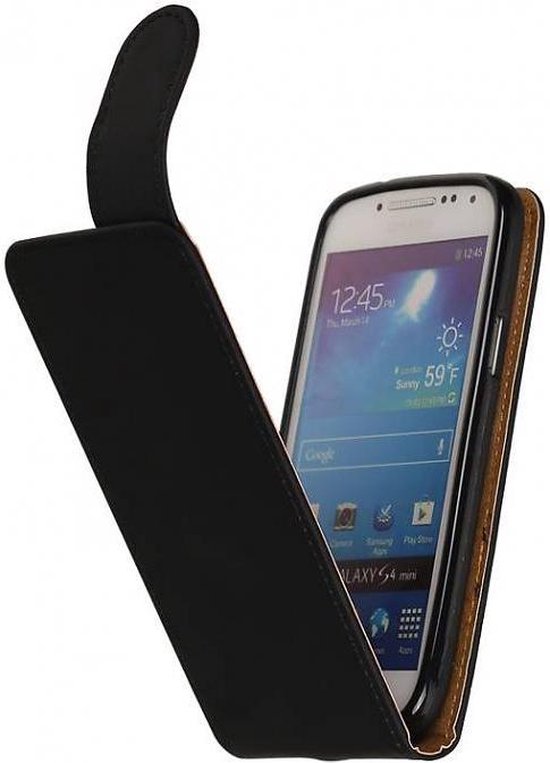 Vijf Perth Blackborough Horizontaal Mobieletelefoonhoesje.nl - Samsung Galaxy S4 Mini Classic Flip Hoesje Zwart  | bol.com