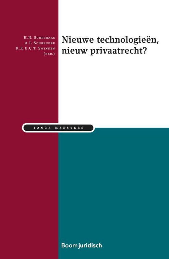 Jonge meesters 19 -   Nieuwe technologieën, nieuw privaatre ... - cover