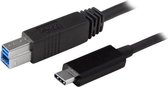 StarTech.com USB 3.1 USB-C naar USB-B kabel - 1 m - USB-kabel - USB-C (M) naar USB Type B (M) - USB 3.1 - 1 m - zwart - voor Apple MacBook
