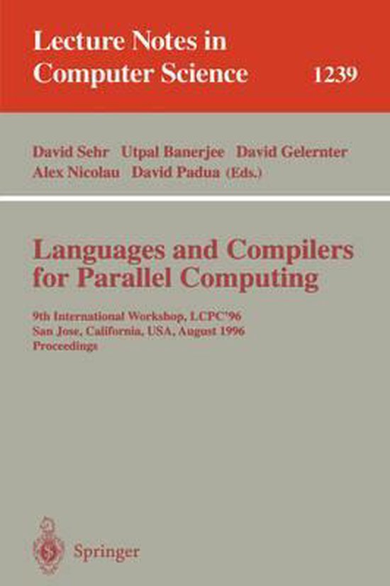 Languages and Compilers for Parallel Computing - cover