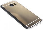 Spiegel hoesje goud siliconen Geschikt voor Samsung Galaxy S7