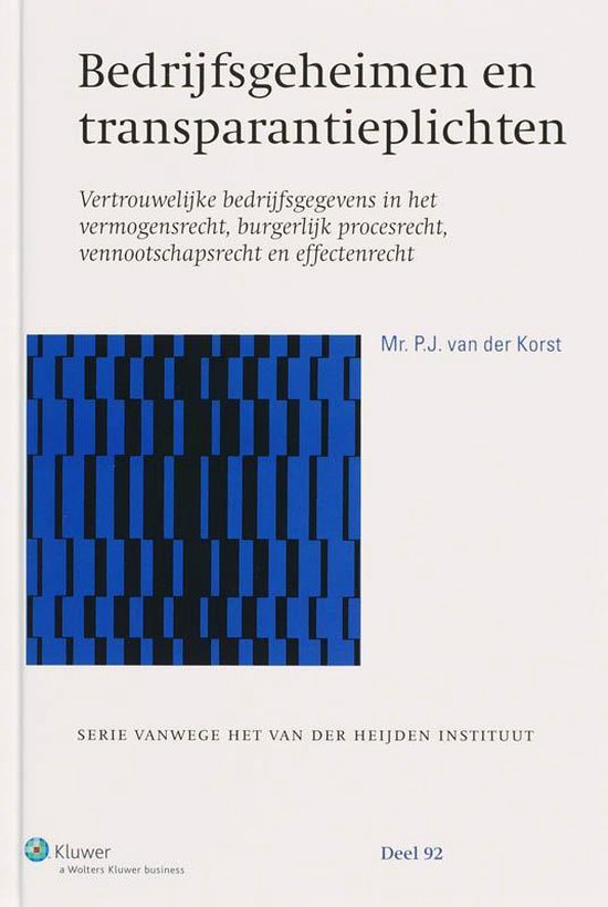 Bedrijfsgeheimen en transparantieplichten - cover