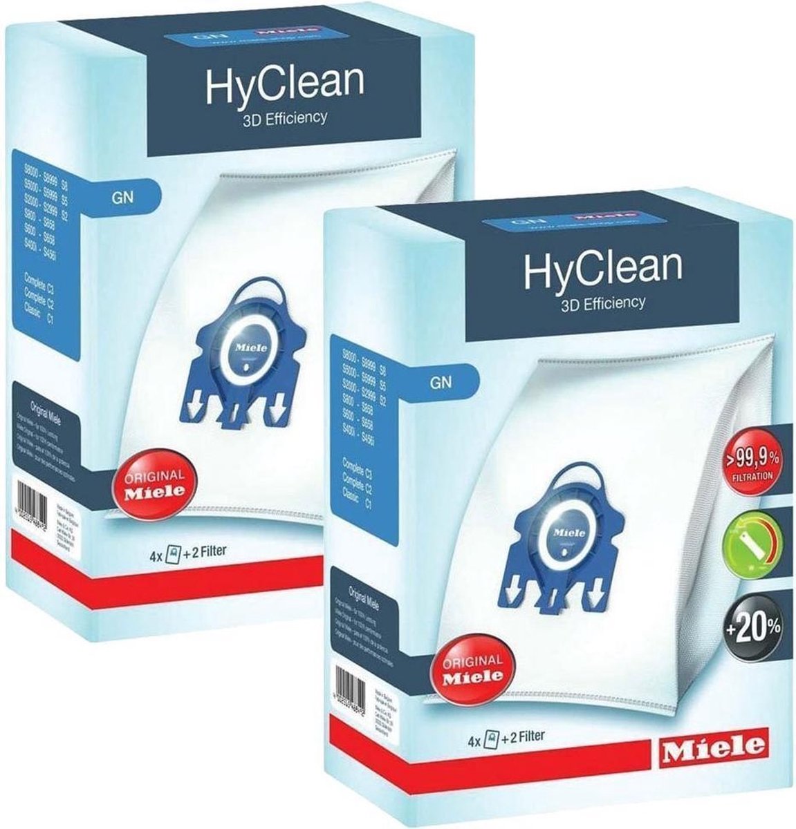 Miele HyClean GN - Stofzuigerzakken - 8 Stuks + filters