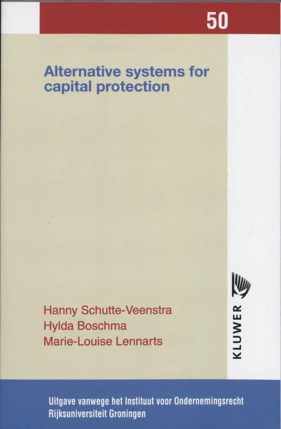 Cover van het boek 'Alternative systems for capital protection / druk 1' van H. Boschma en H. Schutte-Veenstra