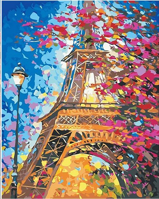 Schilderen op nummer – Parijs – Eiffeltoren - 40x50 cm | bol.com