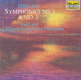 Sibelius: Symphonies no 1 & 5 / Levi, Atlanta SO