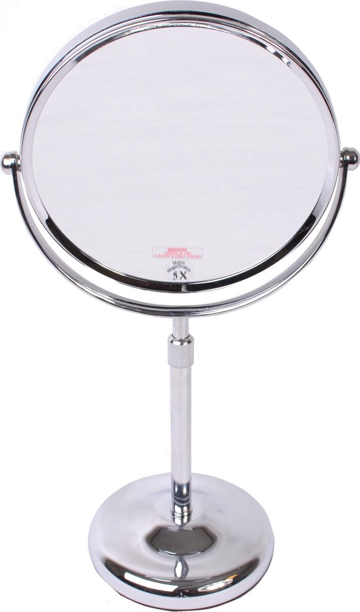 Tuka-Designed Cosmetic Spiegel 5-voudig, 15,24 cm Tafelspiegel 360° Draaibaar, Staande Spiegel Make-up Spiegel Badkamerspiegel Verchroomd. Dubbelzijdige Scheerspiegel: Normaal 5X Vergroting, TKD3142 Tuka-Designed Cosmetic Spiegel 5-voudig, 15,24 cm Tafelspiegel 360° Draaibaar, Staande Spiegel Make-up Spiegel Badkamerspiegel Verchroomd. Dubbelzijdige Scheerspiegel: Normaal 5X Vergroting, TKD3142
