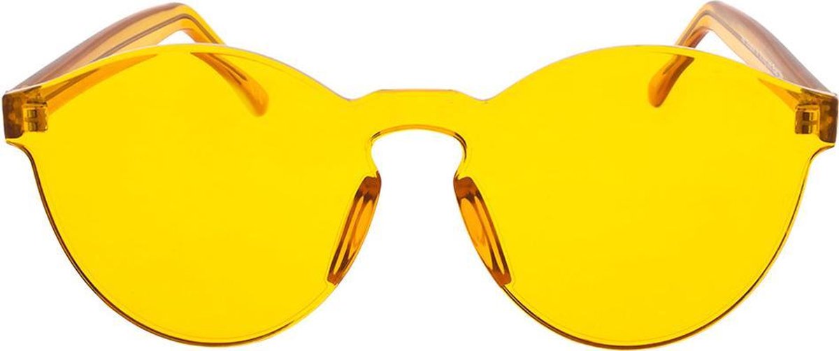 Icon Eyewear Zonnebril BLOCK - Transparant oranje montuur - Transparant oranje glazen