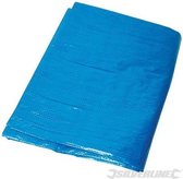 Silverline Afdekzeil/dekzeil - blauw - waterdicht - UV bestendig - kunststof 65 gr/m2 - 180 x 240 cm