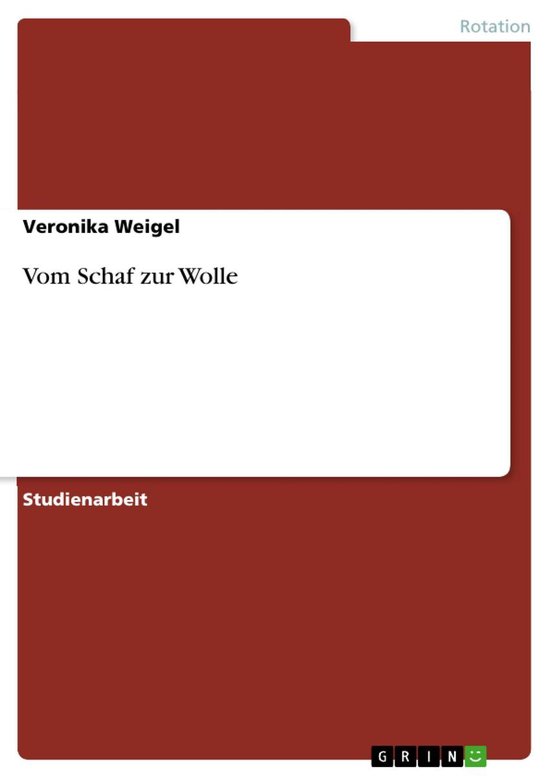 Vom Schaf zur Wolle - cover