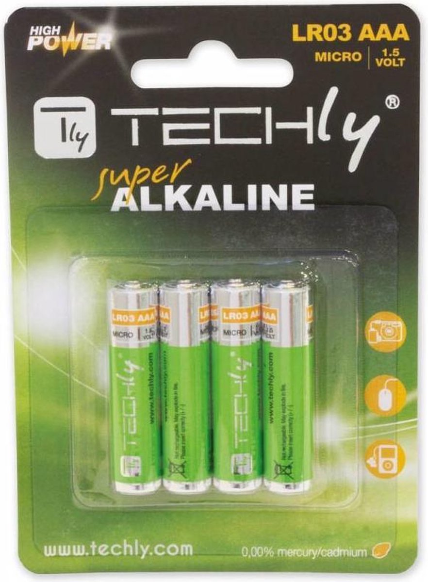Techly LR03 AAA 1.5V Single-use battery Alkaline 1,5 V