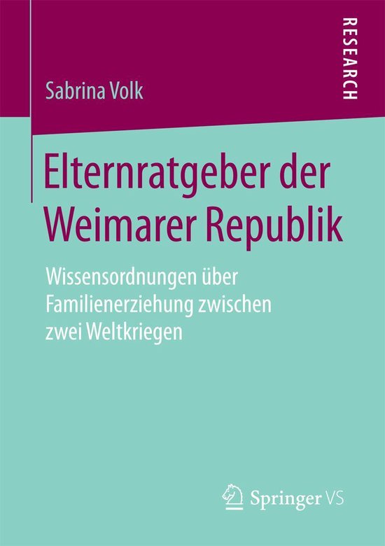 Elternratgeber der Weimarer Republik - cover
