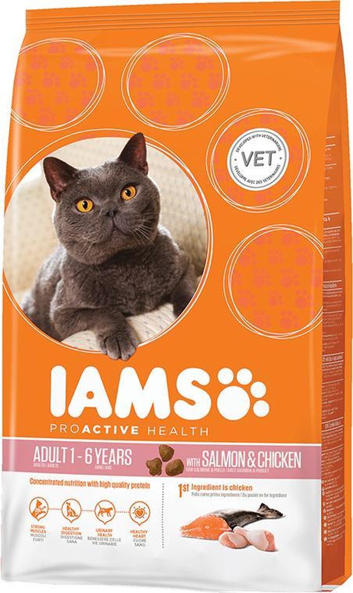 Iams adult zalm - 1,5 KG