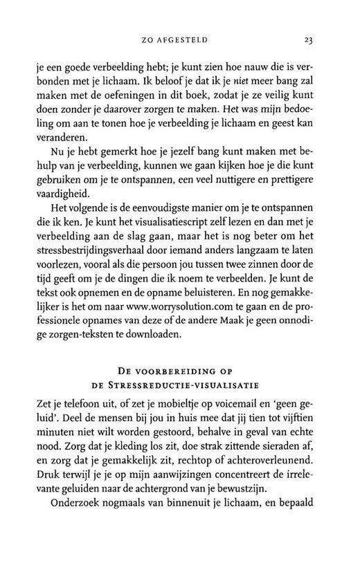 Pagina met tekst over mentale gezondheid en stress.