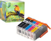 Ink Hero - 6 Pack met grijs - Inktcartridge / Alternatief voor de Canon CLI-551 PGI-550 PIXMA iP8750, MG6350, MG7150, MG7550