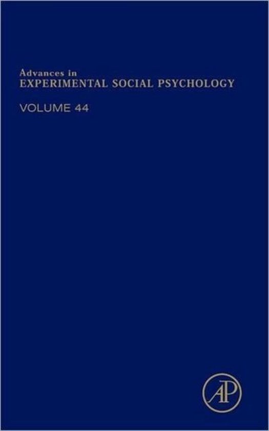 Advances In Experimental Social Psycholo - cover