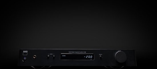 NAD C 338 Hybrid Digitale versterker met Bluetooth en Chromecast - 2x 50W - Zwart - NAD