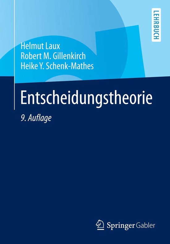 Business and Economics (German Language) - Entscheidungstheo ... - cover